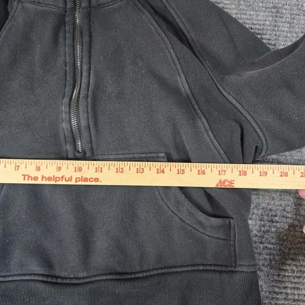 Lululemon Scuba‎ Oversized Cropped Black Half Zip Women's Pullover XS/S